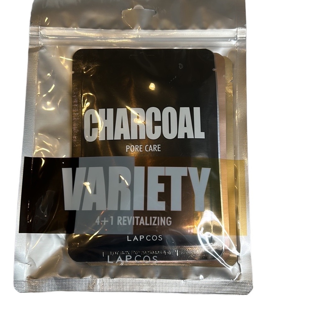 Lapcos Charcoal Variety Four In One Revitalizing Pore Care Sheet Masks